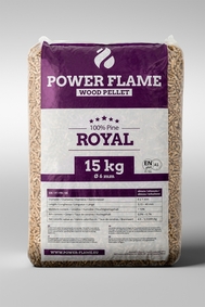PELLET POWER FLAME ROYAL 100% SOSNA - PRODUCENT POWER FLAME 